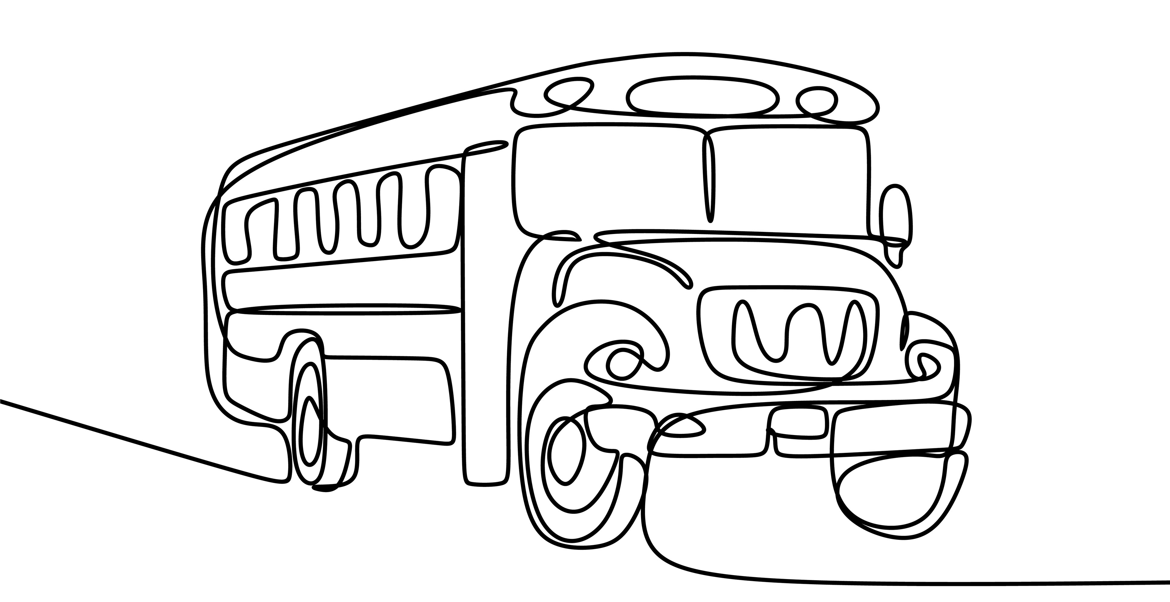 dessin bus
